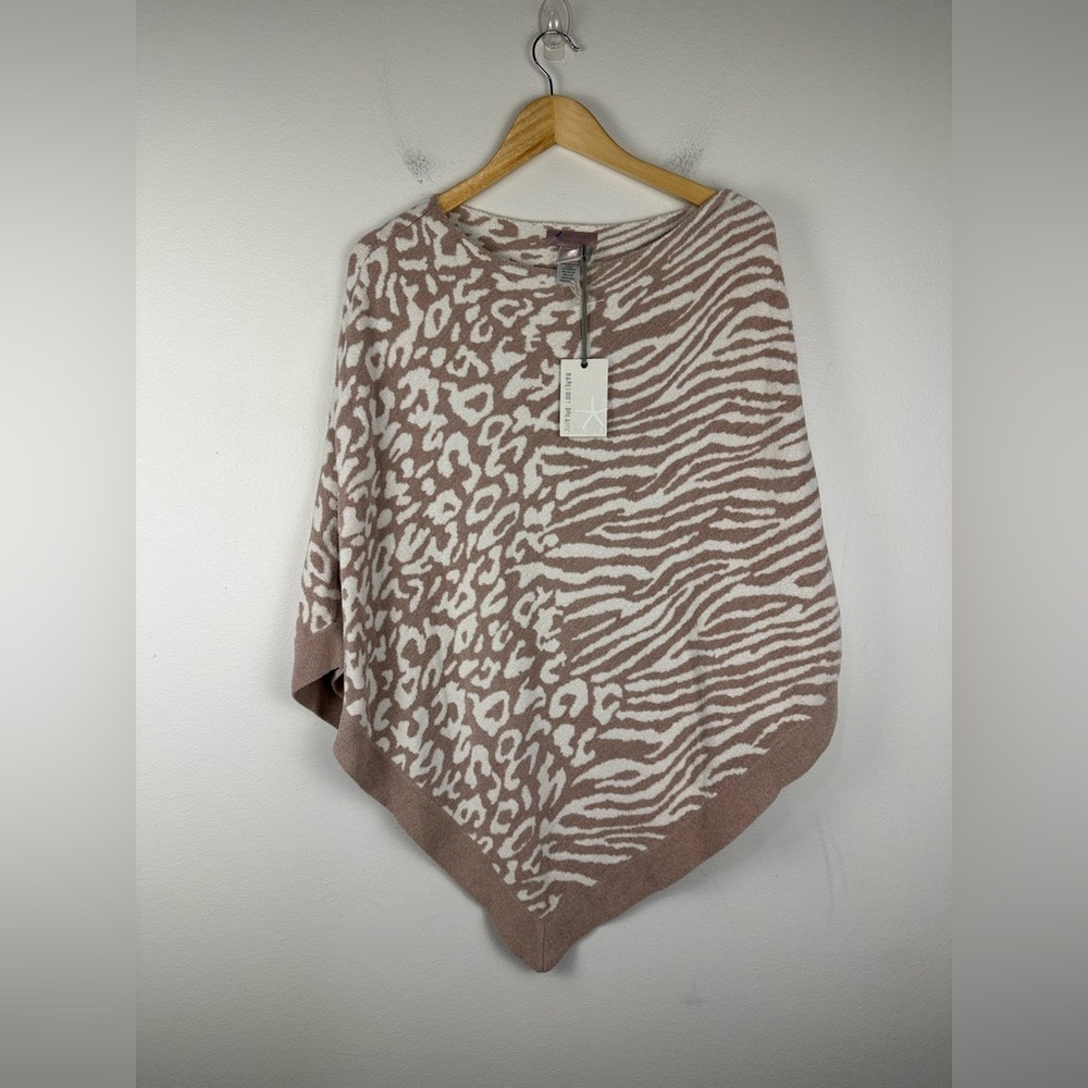 Barefoot Dreams Animal Print Ocean‎ Breeze Poncho Ultra Lite Cozy Soft NWT OS - Picture 2 of 7